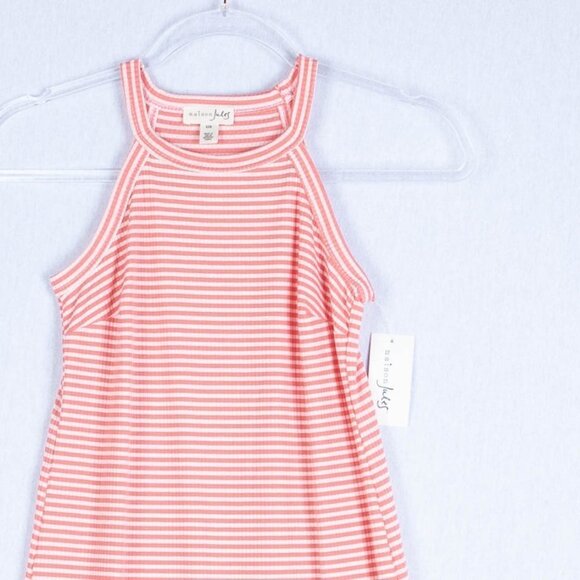 NWT Maison Jules Coral/Wht Halter Shift Dress XXS - Picture 3 of 9
